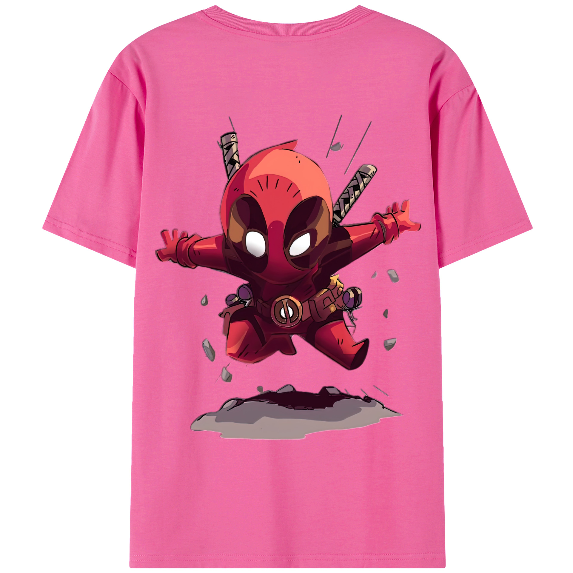 （画像用） Deadpool デッドプール レディース半袖Tシャツ(バックプリント)